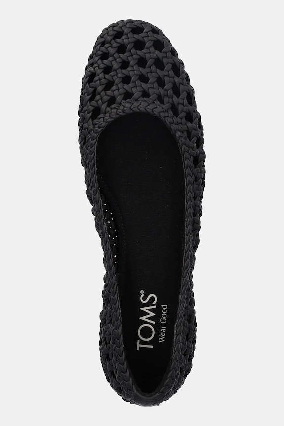 Toms ballerine BLACK WOVEN BASKET nero 10022017