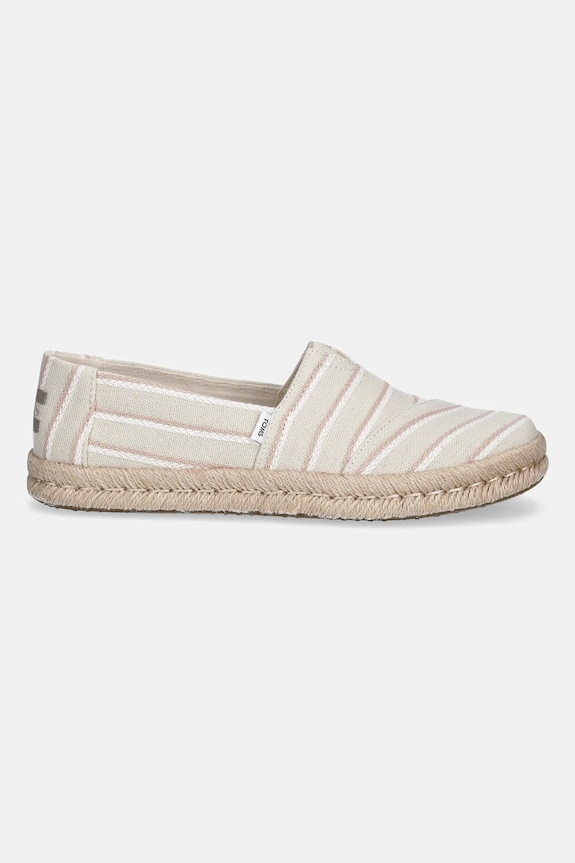 Эспадрильи Toms NATURAL WOVEN STRIPES 10021816 бежевый SS25