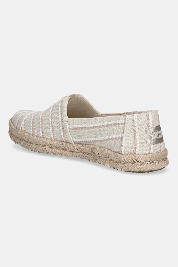 Обувь Эспадрильи Toms NATURAL WOVEN STRIPES 10021816 бежевый