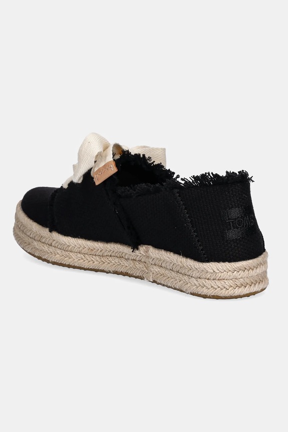 Cipők Toms sportcipő BEACHSIDE WOVEN/FRAY 10021856 fekete