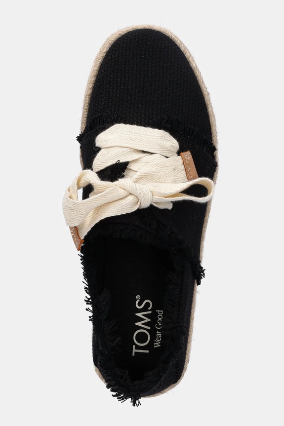 Toms sportcipő BEACHSIDE WOVEN/FRAY fekete 10021856