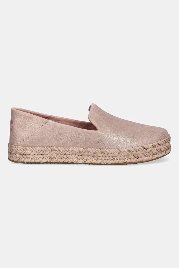 Toms espadrillas PALE ROSE METALLIC SUEDE 10021868 rosa SS25