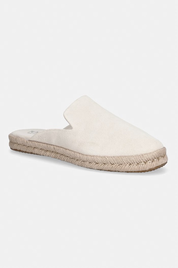 Toms papuci pentru femei, din piele întoarsă LIGHT SAND SUEDE bej 10021874