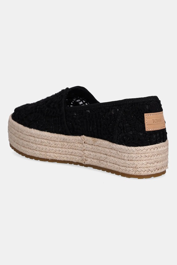 Obutev Espadrile Toms CROCHET LACE 10021913 črna