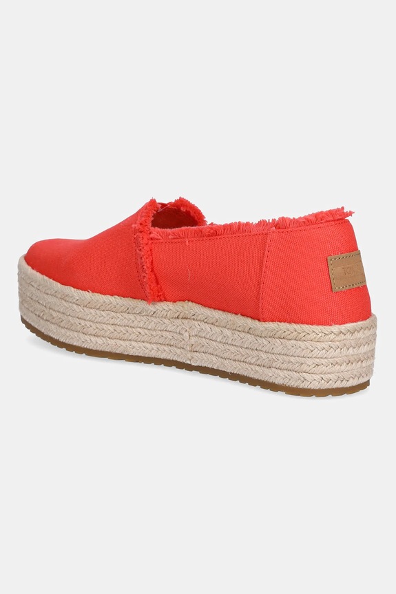 Παπούτσια Εσπαντρίγιες Toms FLAME 10021919 κόκκινο