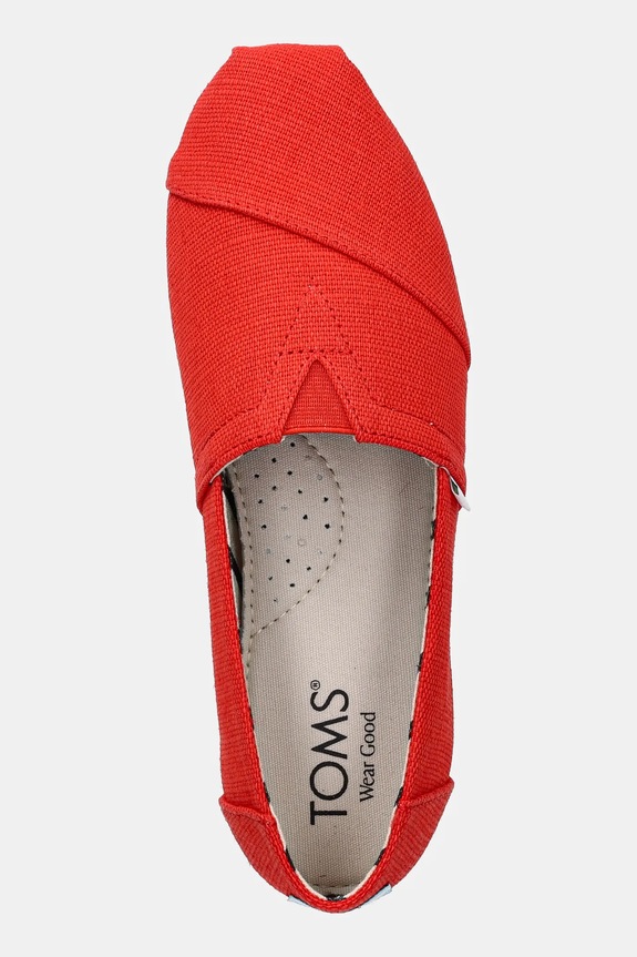 Toms espadryle HERITAGE CANVAS czerwony 10021933