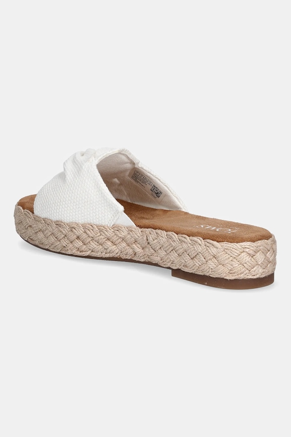 Obuwie Toms klapki BEACHSIDE 10021972 biały