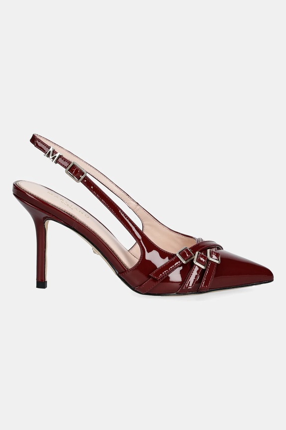 Guess bőr tűsarkú SLING BACK BUCKLE S 5GGZ31.7231A.F57X piros SS25