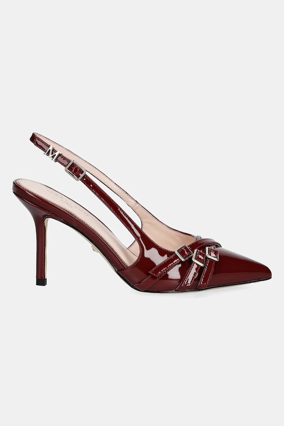 Guess bőr tűsarkú SLING BACK BUCKLE S 5GGZ31.7231A.F57X piros SS25