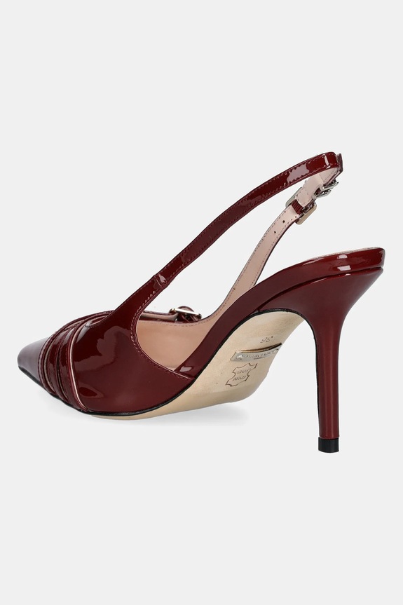 Cipők Guess bőr tűsarkú SLING BACK BUCKLE S 5GGZ31.7231A.F57X piros