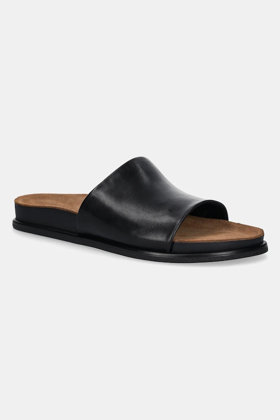 Vagabond Shoemakers klapki skórzane EFFIE płaski czarny 5922.001.20