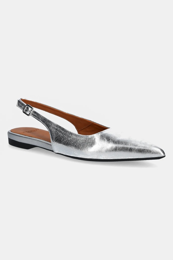 Kožené baleríny Vagabond Shoemakers HERMINE přírodní kůže stříbrná 5733.183.79