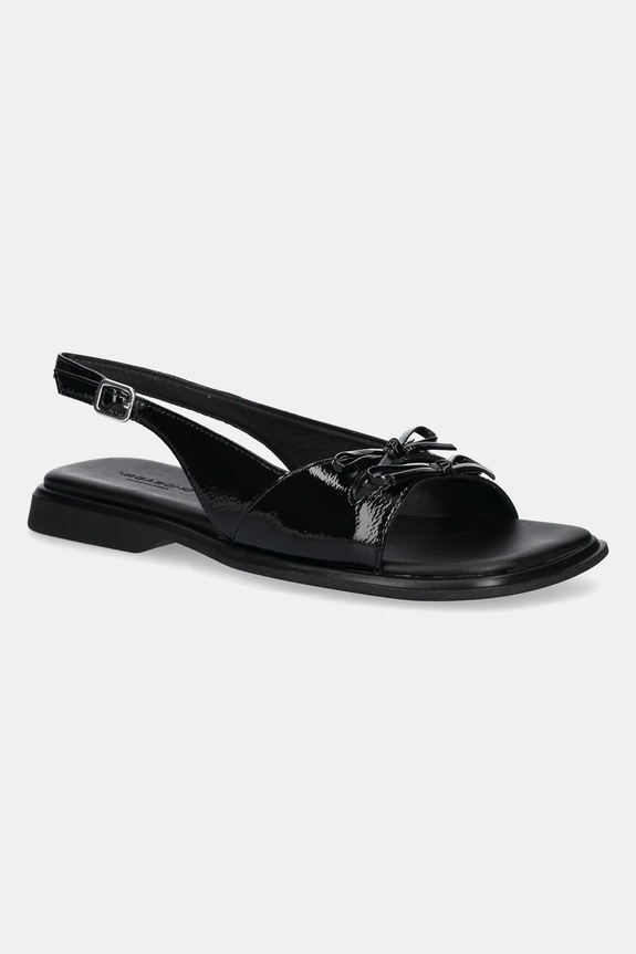 Vagabond Shoemakers sandały skórzane IZZY płaski czarny 5913.160.20