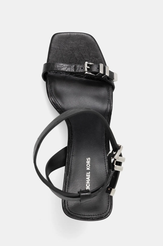 MICHAEL Michael Kors sandały skórzane Darrington czarny 40S5DTMS1L.001