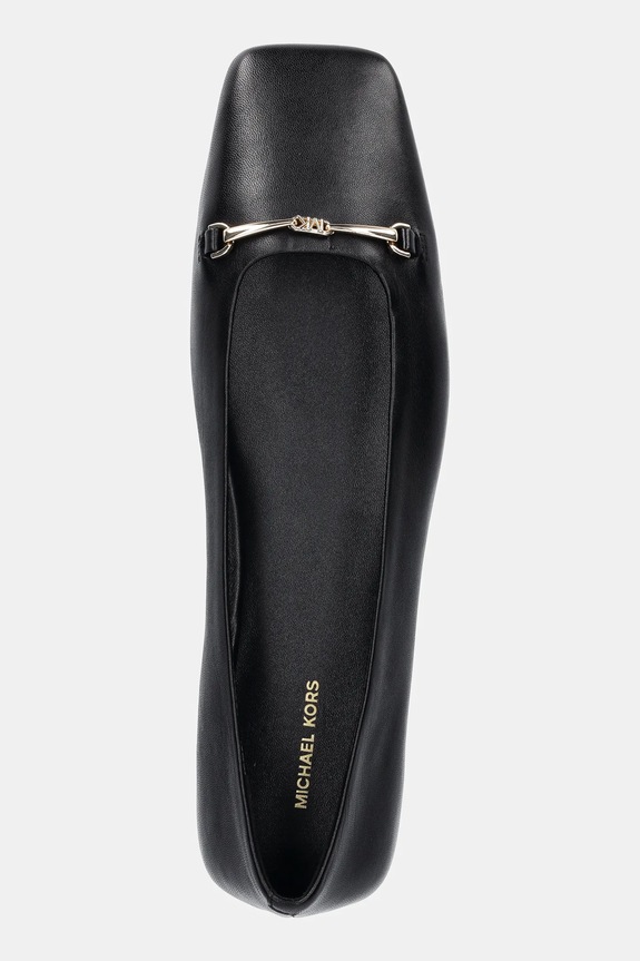 MICHAEL Michael Kors baleriny skórzane Lena czarny 40S5LEFP1L.001