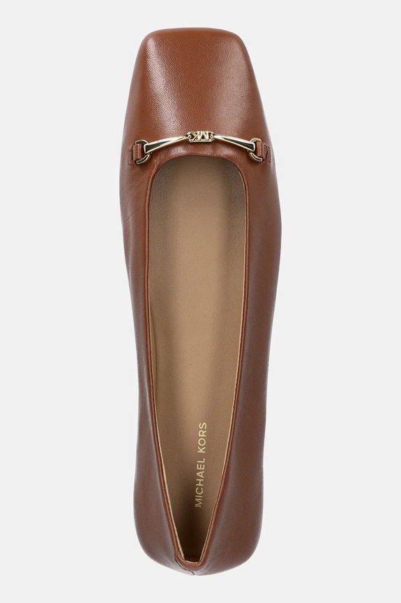 MICHAEL Michael Kors baleriny skórzane Lena brązowy 40S5LEFP1L.230