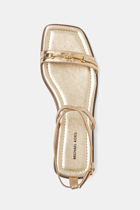 MICHAEL Michael Kors sandały skórzane Lena złoty 40S5LEFS1M.740