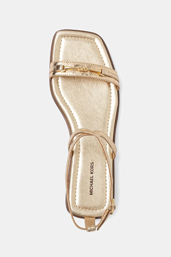 MICHAEL Michael Kors sandały skórzane Lena złoty 40S5LEFS1M.740