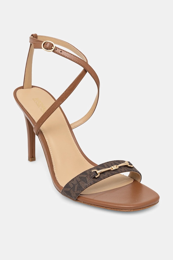 Πέδιλα MICHAEL Michael Kors Lena συνθετικό καφέ 40S5LEHS1B.227