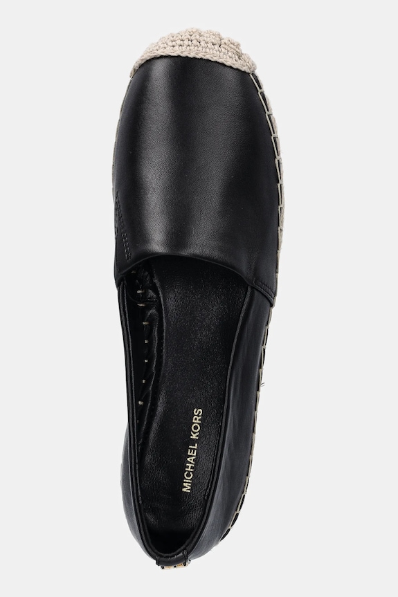 Usnjene espadrile MICHAEL Michael Kors Lynn črna 40S5LYFP1L.001