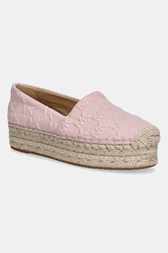 Espadrilky MICHAEL Michael Kors Lynn textilní růžová 40S5LYFP3D.653