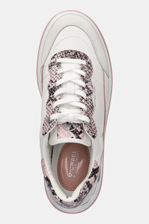 MICHAEL Michael Kors sneakers in pelle Hayes bianco 43S5HYFS1S.688