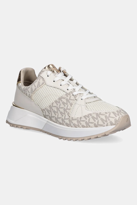 Tenisice MICHAEL Michael Kors Jaime imitacija zrnate kože bež 43S5JMFS1B.170