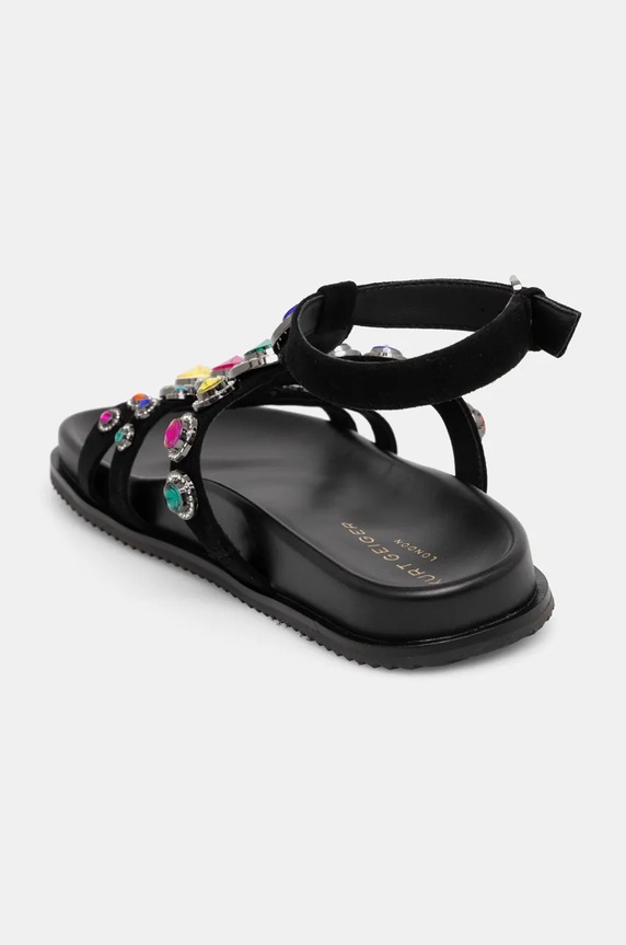 Obuwie Kurt Geiger London sandały zamszowe Octavia Flexi Gladiator 4369009209.BLKOTH czarny