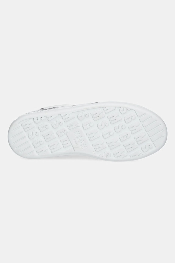 MSGM sneakersy skórzane 3841MDS506.924.01 biały