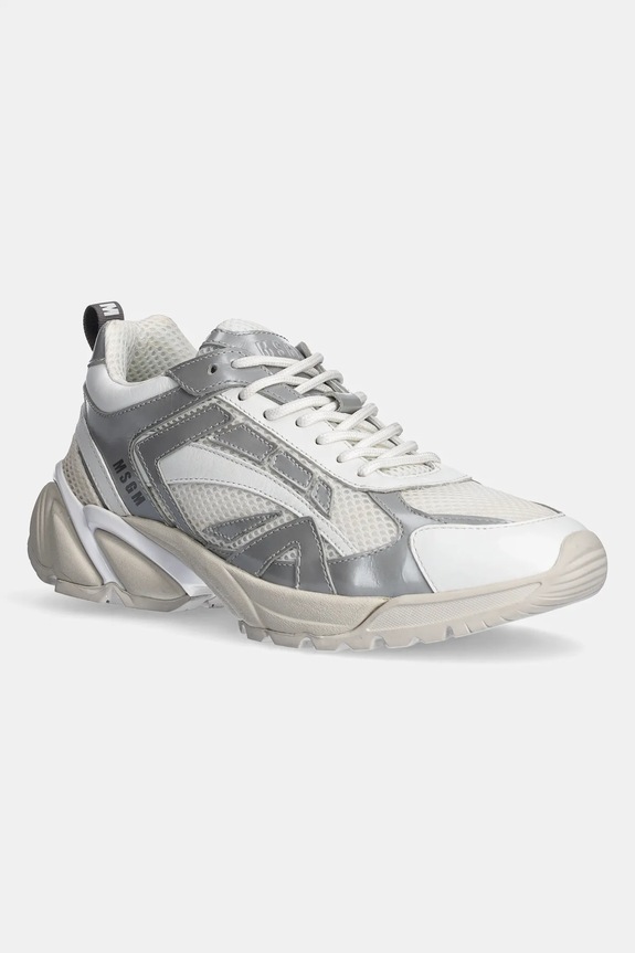 MSGM sneakers textil argintiu 3841MDS301.914.01