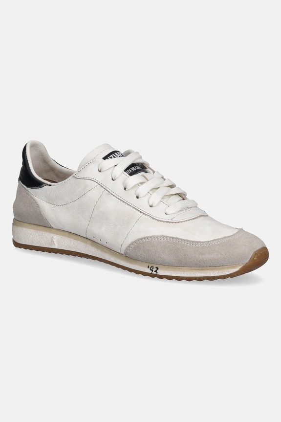 Patrizia Pepe sneakersy skórzane skóra zamszowa biały 2Z0074.L150.W101