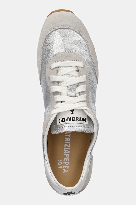 Patrizia Pepe sneakers din piele argintiu 2Z0074.V043.S298