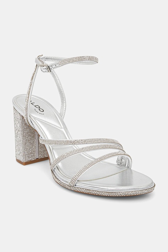 Aldo sandały CHICGLOW słupek srebrny 13965413