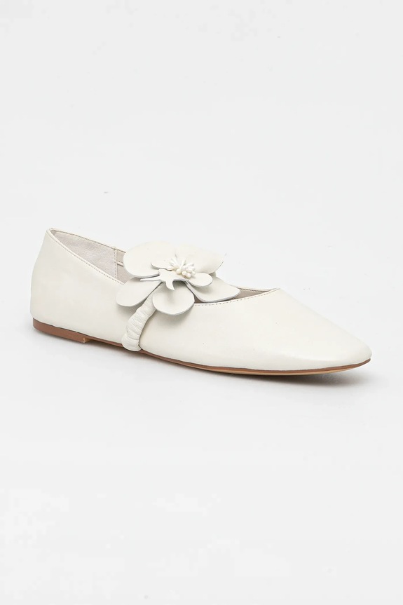 Aldo balerini de piele FLORALINA bej 13966794