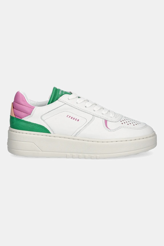 Sneakers boty Copenhagen Leather mix CPH76 bílá SS25