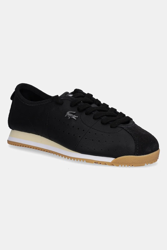Lacoste sneakers in pelle CLUB-LOW flat nero 49SFA0043