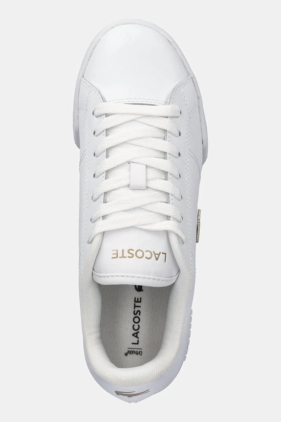 Lacoste sneakers din piele CARNABY CUP alb 49SFA0115