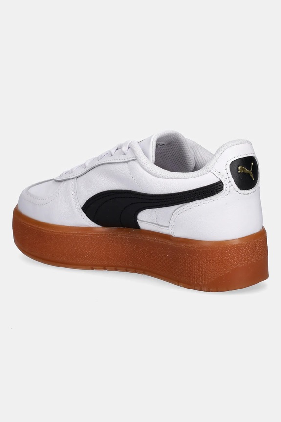 Obuwie Puma sneakersy skórzane Palermo Elevata Lth Wns 400461 beżowy