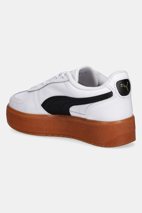 Obuwie Puma sneakersy skórzane Palermo Elevata Lth Wns 400461 beżowy