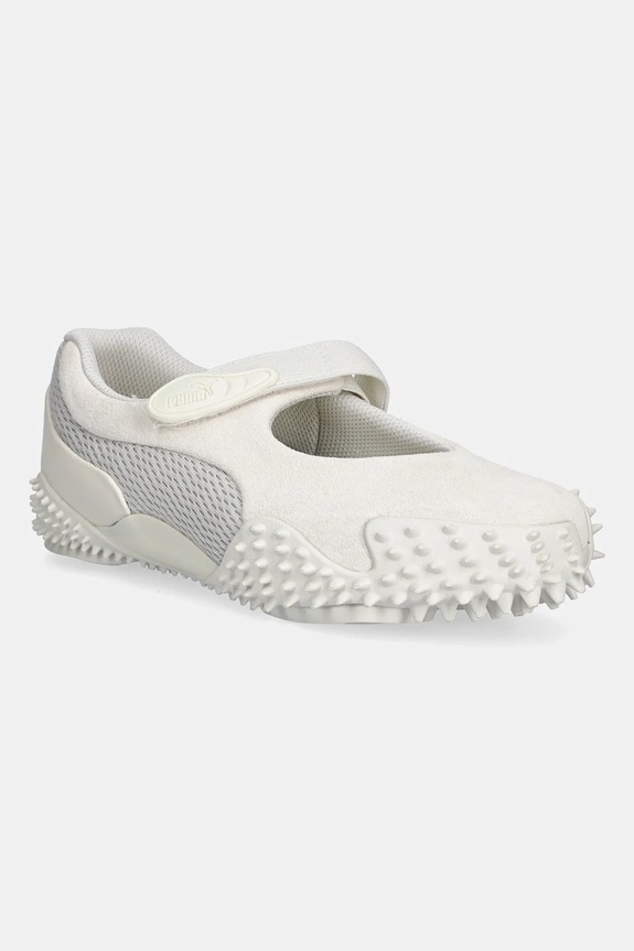 Semišové baleríny Puma Mostro Fey PRM semišová kůže béžová 401062