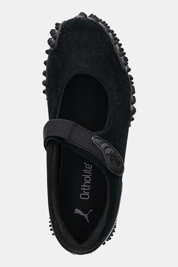 Puma ballerine in pelle scamosciata Mostro Fey PRM nero 401062