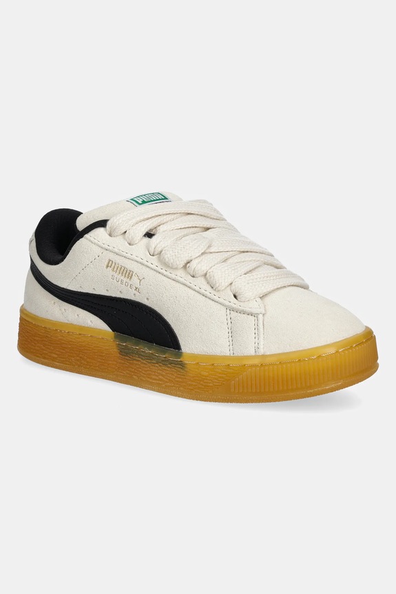 Puma sneakersy zamszowe Suede XL Dark Risk Planet friendly beżowy 401348