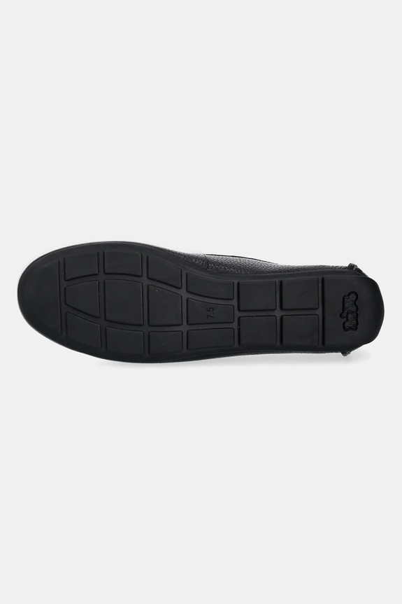 Coach mocasini de piele Leather Driver CAS66.BLK negru
