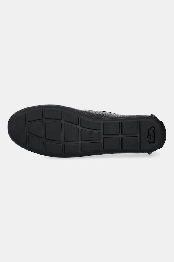 Coach mocasini de piele Leather Driver CAS66.BLK negru