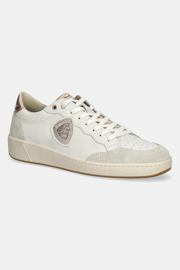 Blauer sneakers din piele OLYMPIA piele întoarsă bej S5OLYMPIA11.DIV
