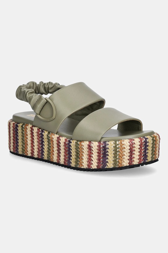 Blauer szandál OPAL platform zöld S5OPAL04.RAF