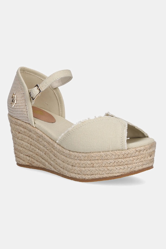 Сандали U.S. Polo Assn. ALEIDA скосена платформа бежов ALEIDA003W.5T1