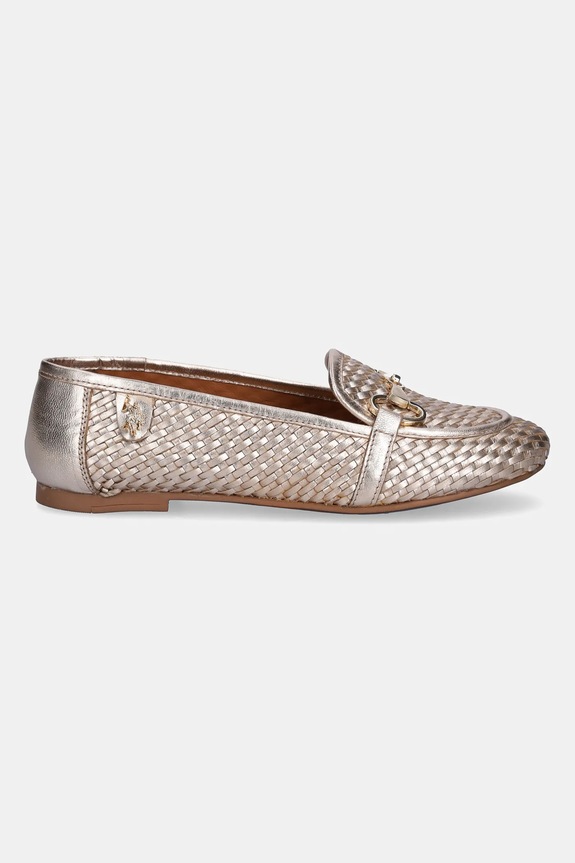 Kožne mokasinke U.S. Polo Assn. CHERY CHERY001W.5L3 zlatna SS25