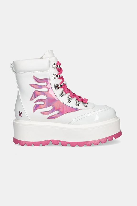 Koi Footwear bokacsizma Kawaii Helios Hologram Flame Boots KawaiiHeliosPink fehér SS25