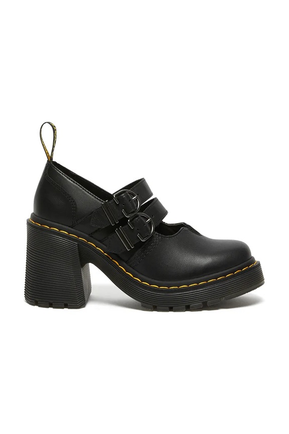 Dr. Martens pantofi de piele Eviee Mary Jane platformă negru DM27371001